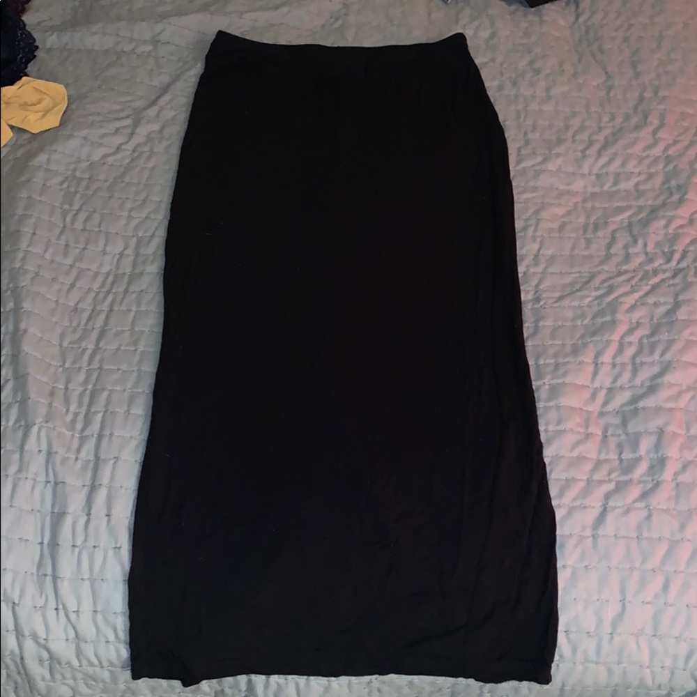 Black maxi skirt